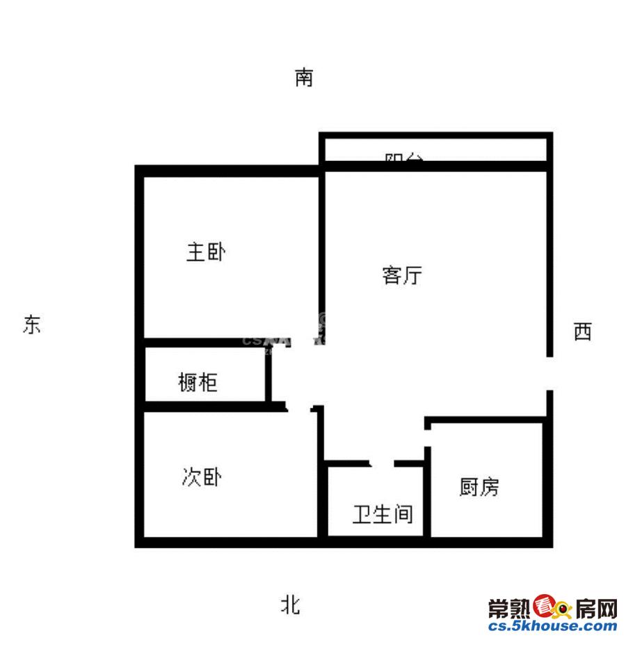 十万火急低价出租五星新村一区 1800元/月 2室2厅1卫 精装修