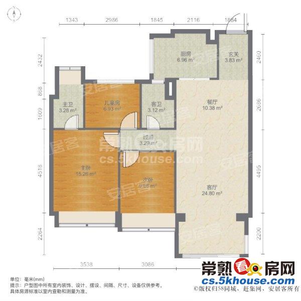 新出房源 招商城碧桂园领誉 107平3房155万 有名额