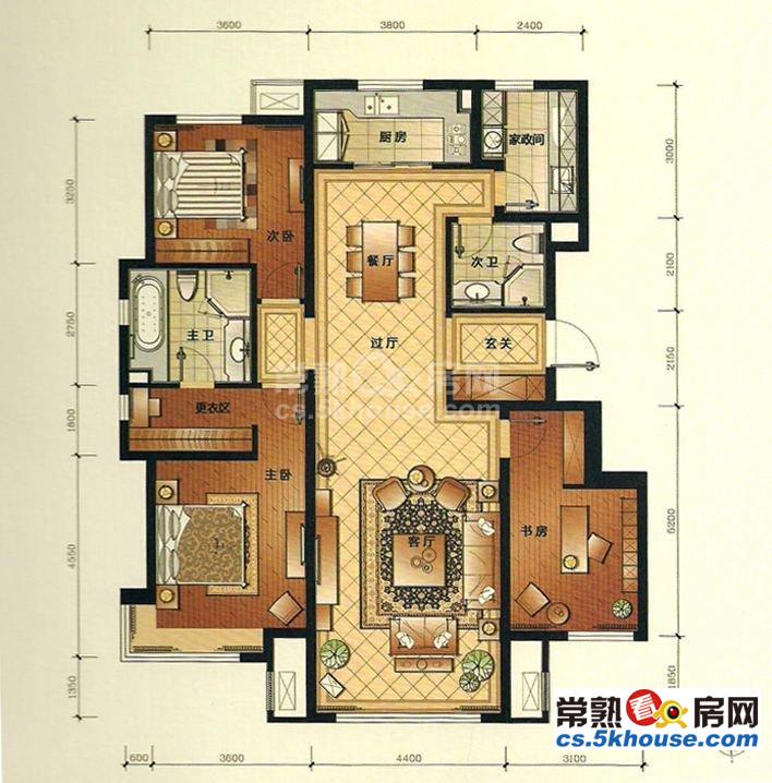 首付50万 超便宜 璀璨澜庭 电梯房 精装修 3房2厅2卫