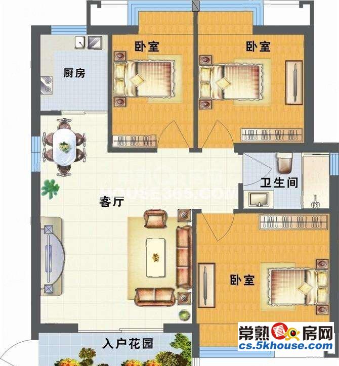 3室2厅 简单装修 电梯房 124平 居家自住 保养好
