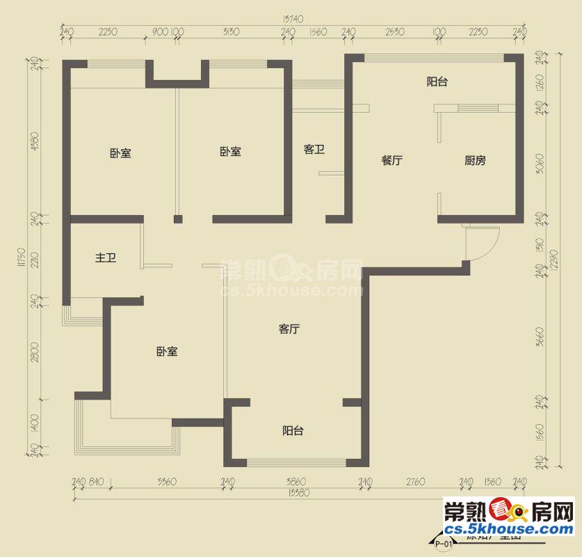 招商太公望 三房 电梯洋房 急售165万