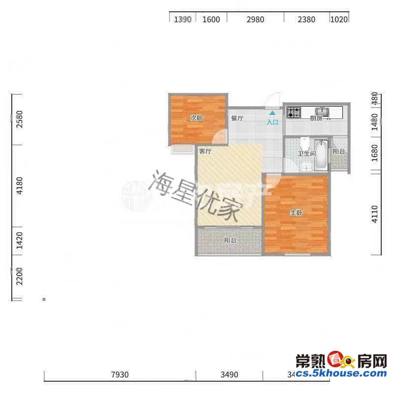 琴湖家园 精装两房 小高层   楼层 户型佳 急售