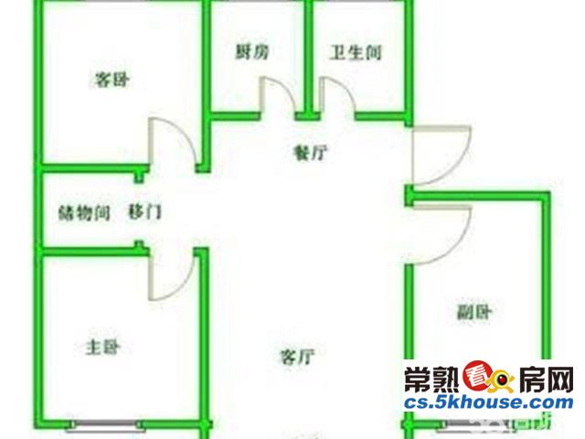 全新家私电器聆湖苑 3800元/月 4室2厅2卫 精装修