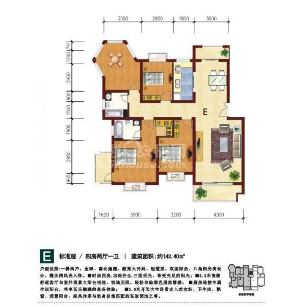 湖畔现代城户型图(9)