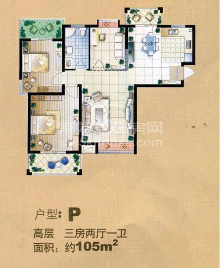 常熟虞山明日星城第五园小区房型图,虞山明日星城第五园户型图—常熟