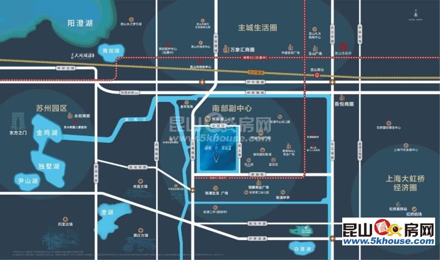 首创禧悦棠礼花园 、张浦品质高端社区、保利银都商业广场、园区旁、靠近昆山城南