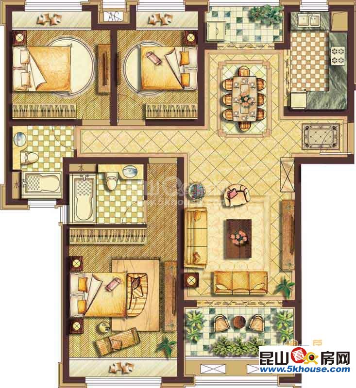 低價出租綠地21新城 3300元月 3室2廳2衛(wèi),3室2廳2衛(wèi) 精裝修 ,隨時帶看