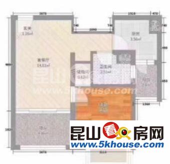 上海裕花园精装一室急售,房东自住装修,低于市场三十万,72万