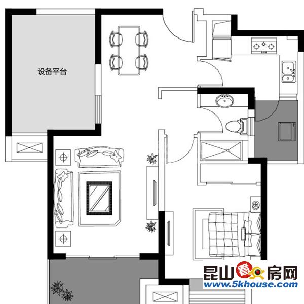 常发香城湾 130万 2室2厅1卫 简单装修 急售好房不等人,抓紧时间下手