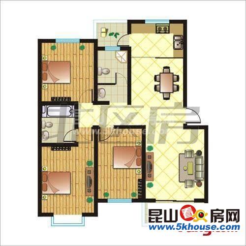青江秀韵 240万 3室2厅2卫 精装修 超好的地段,住家舒适