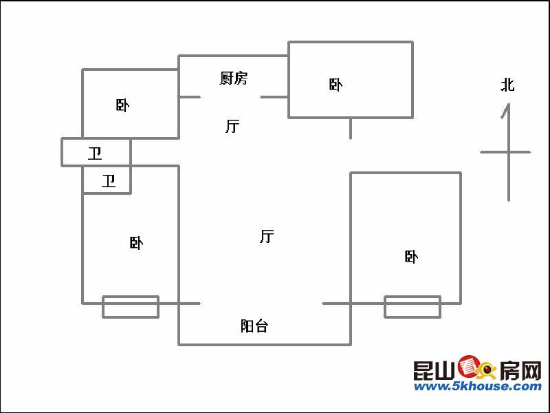 锦尚花苑 南北正通 景观楼层 未用_苏州昆山锦尚花苑二手房_4室2厅2卫