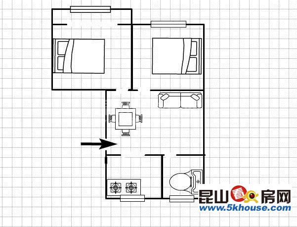 培本实验小学二中柏庐新村 精装2房朝南 有车库