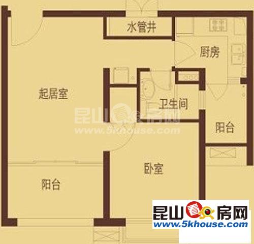 上海裕花园 1600元月 1室1厅1卫,精装修 ,拎包入住