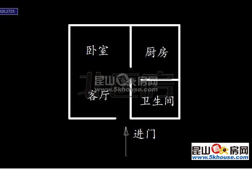 天地华城 1900元月 1室1厅1卫,1室1厅1卫 精装修 ,业主诚心出租