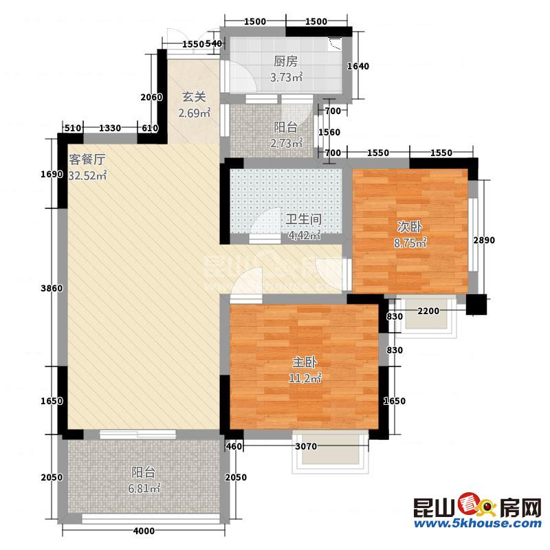 價格真實千燈裕花園 85萬 2室2廳1衛(wèi) 毛坯 稀有放售一手業(yè)主無營業(yè)稅