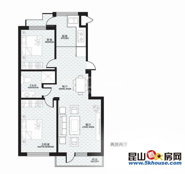 安居北岸春天 86万 2室2厅1卫 精装修 带12平车库 让你惊喜不断
