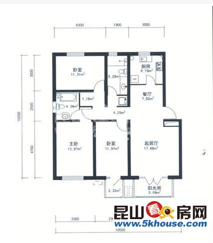 北岸春天 123萬 3室2廳2衛(wèi) 精裝修 誠(chéng)售好房不等人,抓緊時(shí)間下手