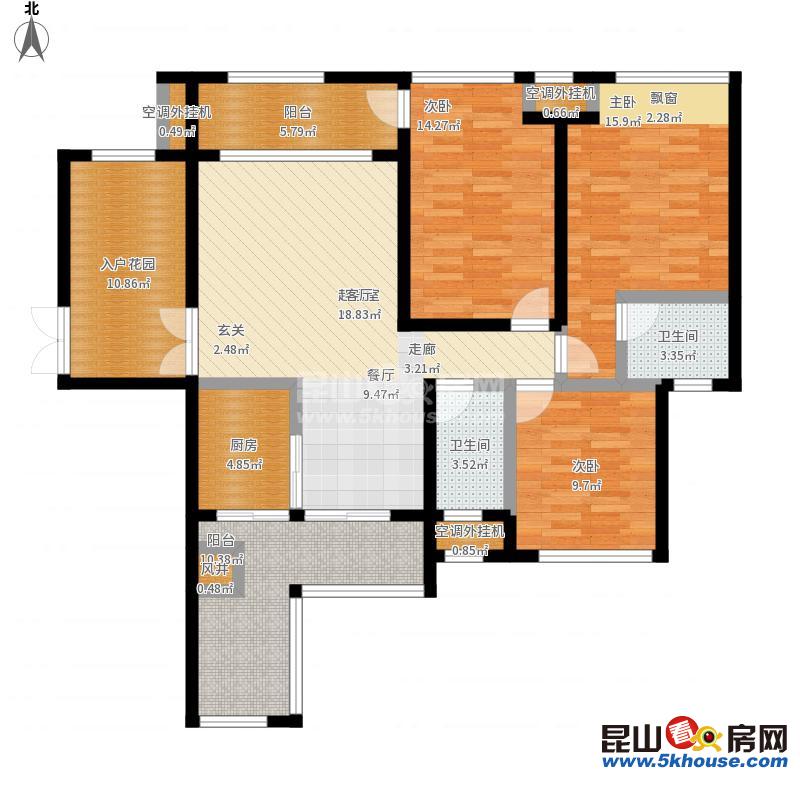 樓層好,視野廣,學(xué)位房出售,晶藍上城花園 105萬 3室2廳1衛(wèi) 精裝修