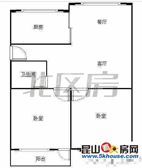 夏駕園榮苑 112萬(wàn) 2室2廳1衛(wèi) 精裝修 ,格局好價(jià)錢合理