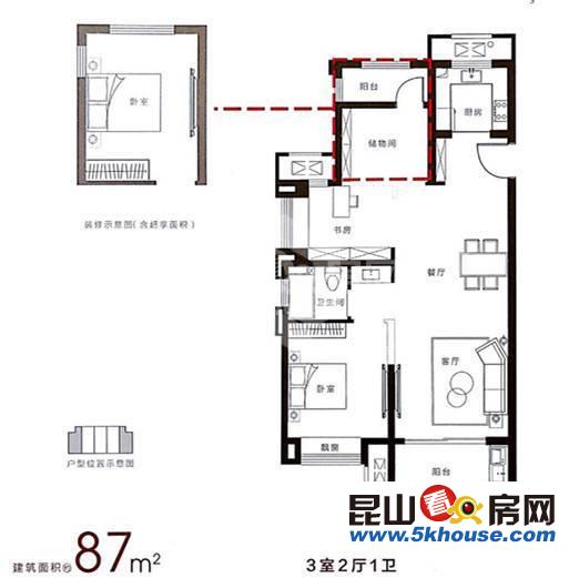 富力湾 670万 5室3厅3卫 简单装修 ,此房只应天上有人间难得见一回