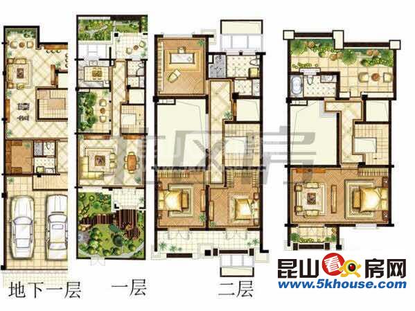 江南境秀 1300萬 5室3廳5衛(wèi) 毛坯 邊套 二小實(shí)小都可用