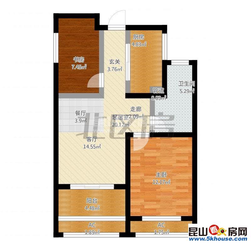 建滔裕景園 2200元月 2室2廳1衛(wèi) 精裝修 采光好,拎包隨時就可以入住