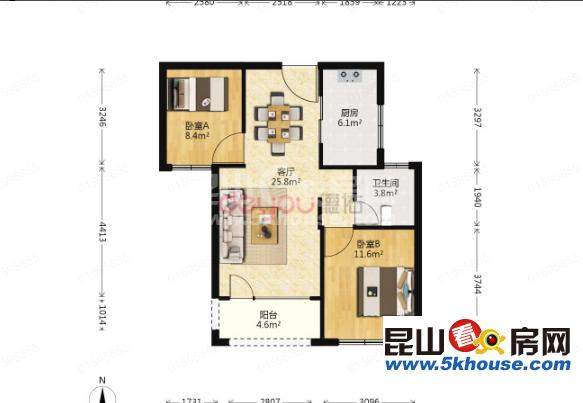 國際公館 209萬 3室2廳2衛(wèi) 精裝修 誠售好房不等人,抓緊時(shí)間下手