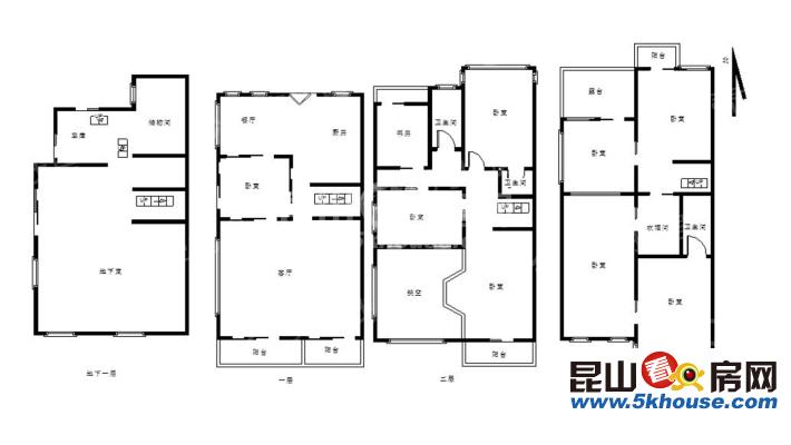 棕櫚灣別墅,超級雙拼別墅,地鐵口的豪宅,地下2層,地上3層,花園超大