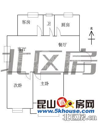 中華園 115萬(wàn) 3室2廳1衛(wèi) 精裝修 ,南北通透 安靜 看園景 視野開闊