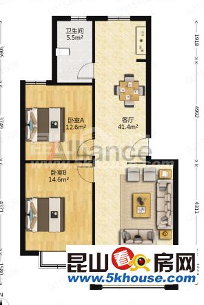 首付20万 买大张浦 精装两房 看房有钥匙