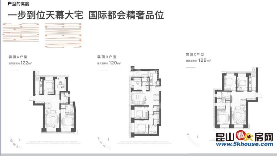 超大社区罕见户型,万科skypark雲璞 300万 3室2厅2卫 精装修
