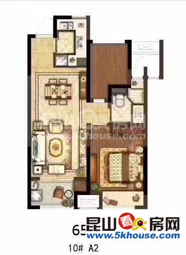 业主狂甩超低价,市北锦苑 119万 2室2厅1卫 毛坯