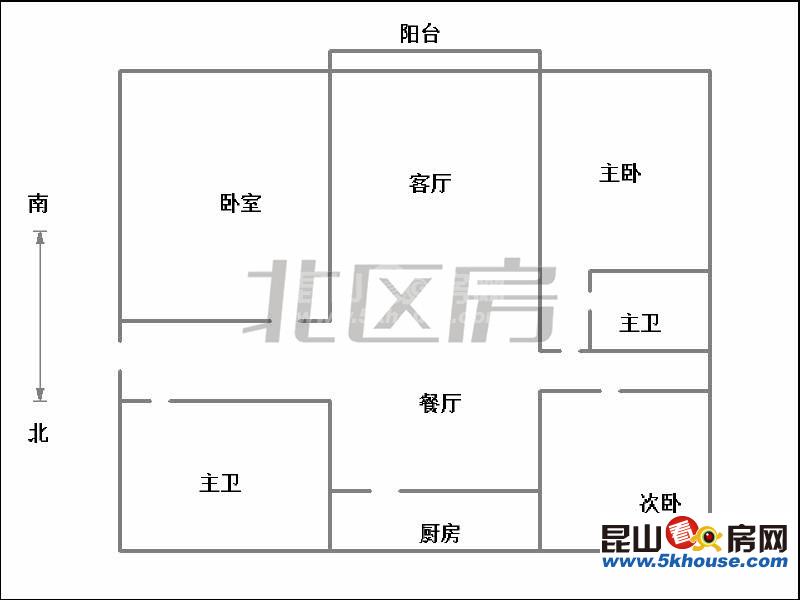 大同新村 189万 3室2厅2卫 毛坯 ,哦