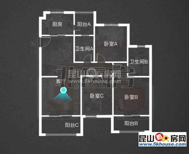 【多图】张浦镇 碧悦湾大三房 诚心出售_昆山京东路碧悦湾二手房_3室2