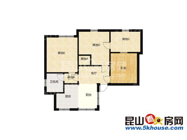 綠地21城d區 1700元月 3室2廳1衛 毛坯 ,正規好房型出租