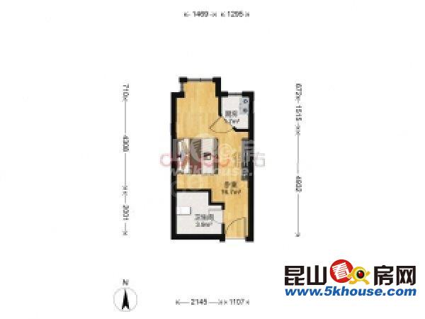 寶家麗公寓 1室1廳1衛(wèi) 1300元月 電梯房 33平