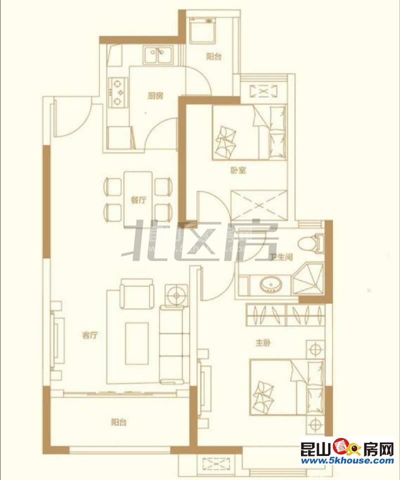 碧悦湾 全新精装 房东自住 拎包入住 电梯两房