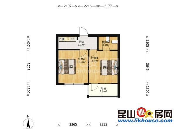 里厙二村  47平米  218萬  可上學(xué)  先看先得