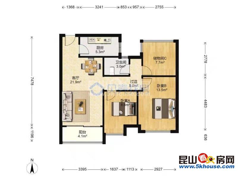 善景園 118萬 3室1廳1衛(wèi) 毛坯 ,高品味生活從點(diǎn)擊此房開始