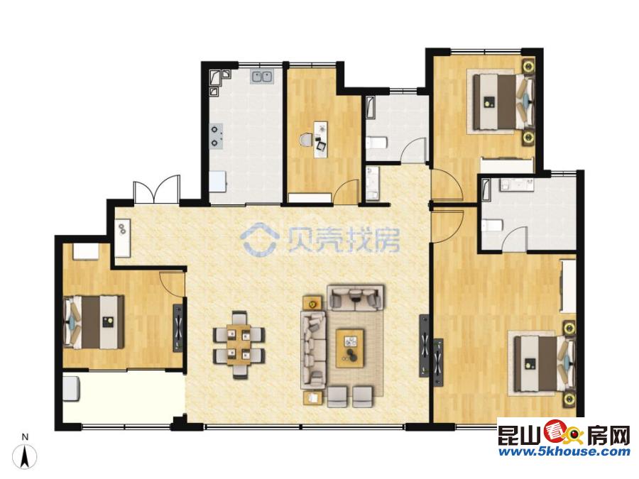 發(fā)布,125平只有三樓以下,中建春景雅苑 精裝修 中央空調(diào)地暖,