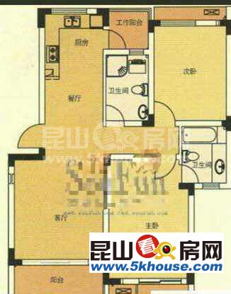 綠地21新城 98萬 2室2廳1衛(wèi) 精裝修 好樓層好位置低價(jià)位