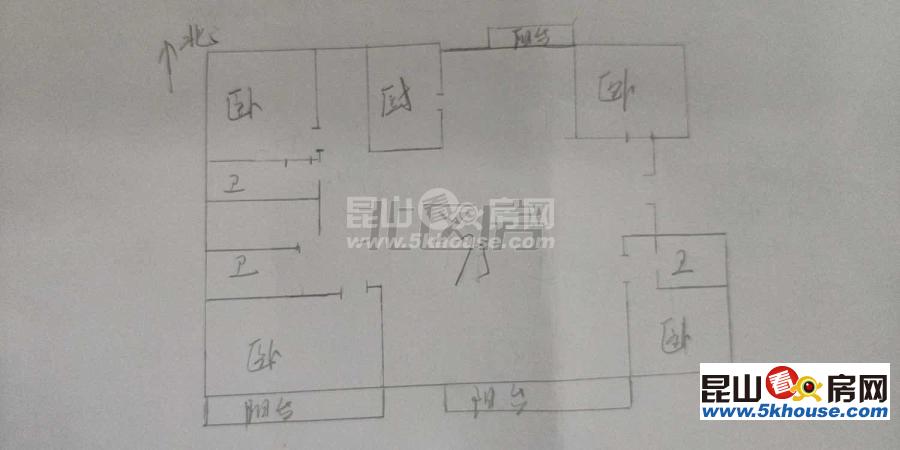 高檔小區(qū)中大簡(jiǎn)界 380萬(wàn) 4室2廳2衛(wèi) 毛坯 ,性價(jià)比超高