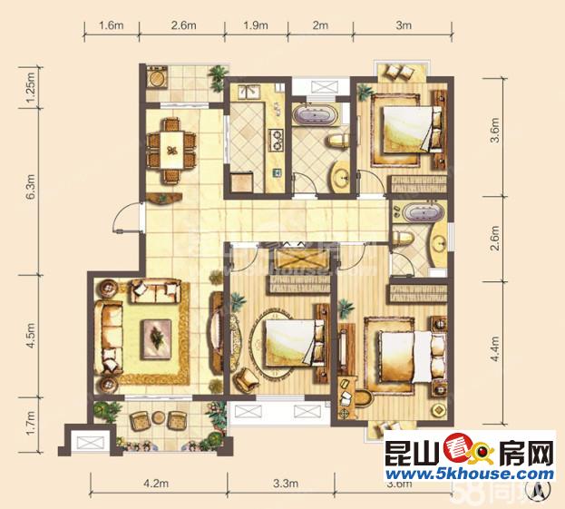 東晶國(guó)際 稀有洋房 4房2廳2衛(wèi) 家電齊全 自住房 保養(yǎng)好