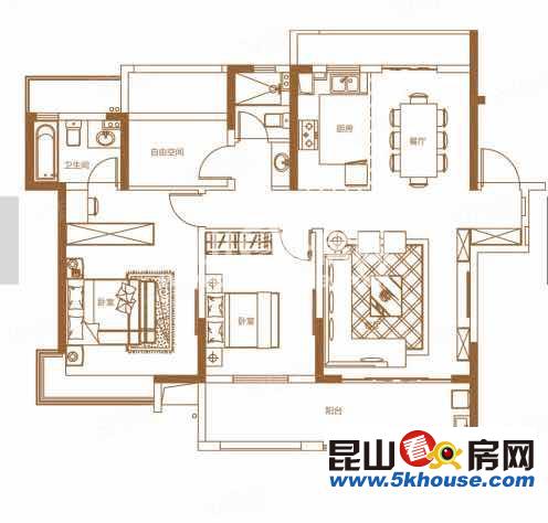 蘭亭御園379萬3室2廳2衛(wèi)豪華裝修,你可以擁有,理想的家