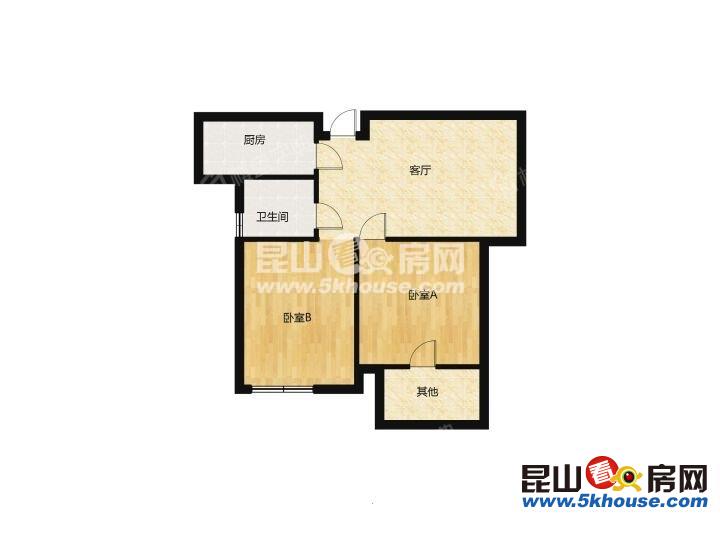 整租183新城天地花園2室1廳南