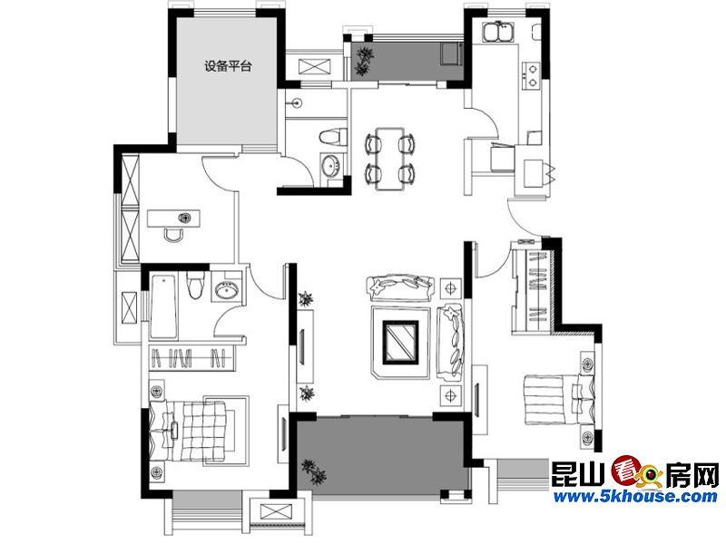 苏州昆山可逸兰亭小区户型图,昆山可逸兰亭户型图—苏州看房网