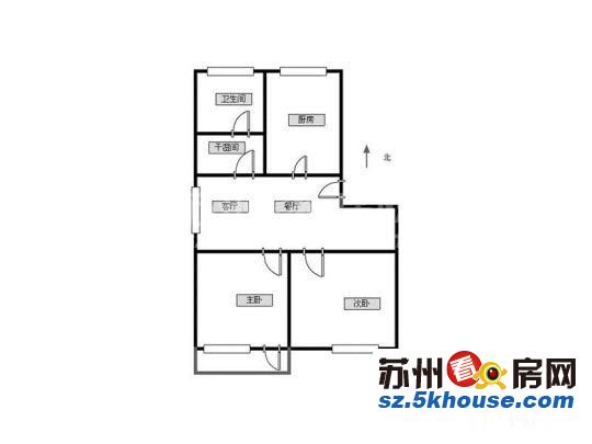 超好的地段稀缺苏安新村 137万 2室1厅1卫 精装修