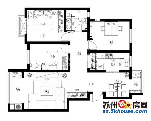 东沙湖板块 亿城新天地  精装修 好楼层  采光好 3300整租