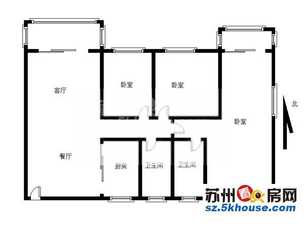 湖西加城花园东精装三室两厅家具家电齐全包入住金鸡湖旁