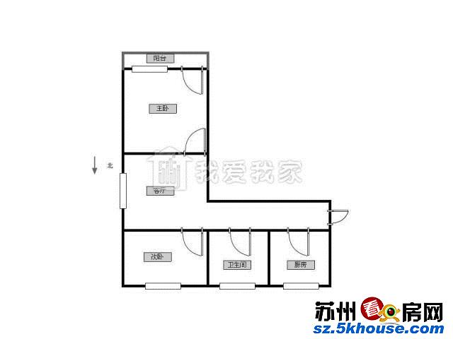 盘门新村 盘溪新村北 大润发旁 刚需2房 简装